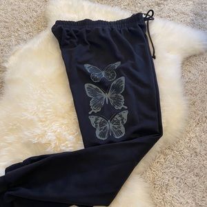 NWT Butterfly Sweatpants